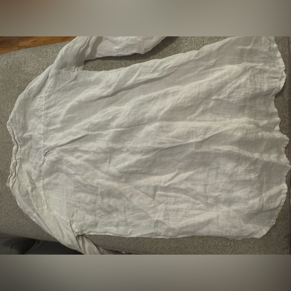 Women’s Rosemarine 100% Linen White Tunic, Made in Italy, S - Picture 5 of 8